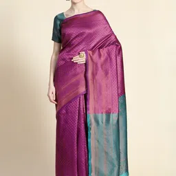 Shriyangan Woven Design Zari Art Silk Handloom Kanjeevaram Saree-picture-10
