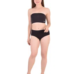 Bamboology Women Pack of 2 Full Coverage Non Padded Bandeau Bra image 5