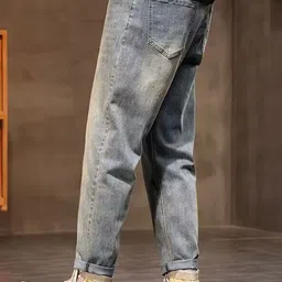 StyleCast x Revolte Men Regular Fit Mid-Rise Light Fade Jeans image 3