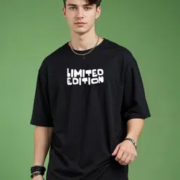 SMARTEES Men Printed Round Neck Oversized T-shirt-picture-20