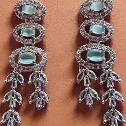 anouk Multi Layered Stone Studded Necklace Set with Earring-picture-33