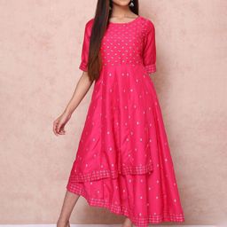 Rangriti Ethnic Motifs Print Maxi Dress-picture-43