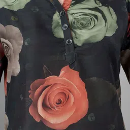 TITTLI Pack Of 2 Printed Mandarin Collar Relaxed Fit Tunic With Trousers Co-Ords image 3