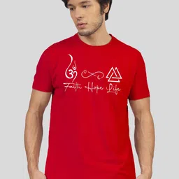 Greylongg Men Typography Printed Applique T-shirt-picture-24