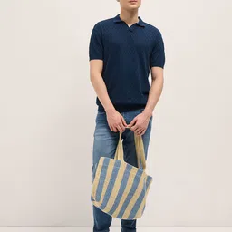 THE BEAR HOUSE Men Polo Collar Extended Sleeves T-shirt image 2