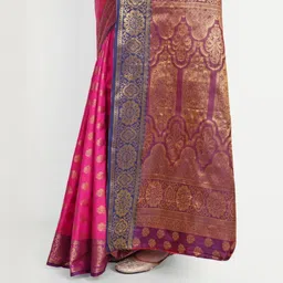 jayant creation Pink Art Silk Barasi Sarees image 4