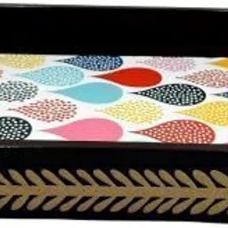 angira handicrafts Wooden Serving Tray/Decorative/Multipurpose AHS-WOODENTRAY0011_1310 H162 Tray image 3