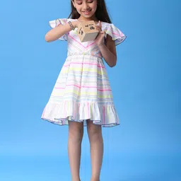 Macwin Checked Fit & Flare Dress-picture-43