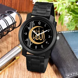 CSAMON Men Printed Dial & Straps Analogue Watch PandoBLK Islamic NUM01 CD_SH-image-1