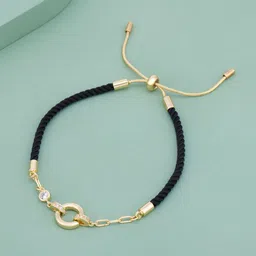 Kushal's Fashion Jewellery Women Gold-Plated Link Bracelet image 1