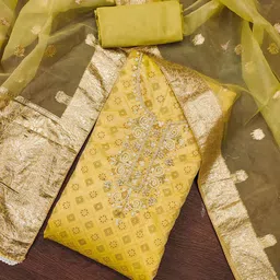 Maroosh Geometric Printed Beads and Stones Unstitched Dress Material-image-29