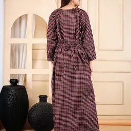 MAYA PRINT Checked Maxi Nightdress image 2