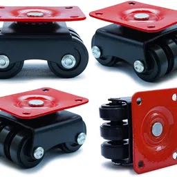 caneuf 6 Wheel Heavy Duty Revolving 6X Roller for Furniture Swivel Furniture Caster image 2