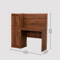 royaloak Aether Hutch Desk in Brown Finish image 2