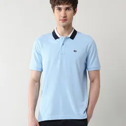 Arrow Sport Contrast Polo Collar T-shirt-picture-35