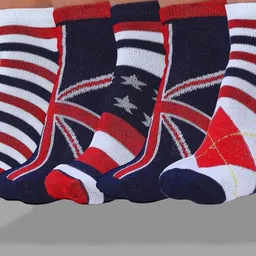 MJE Men Pack Of 5 Patterned Ankle Length Socks image 3