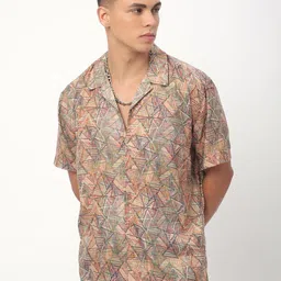 VASTRADO Infinite Triangle Printed Oversized Shirt-picture-30