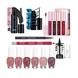 VOZO Set Of 7 Complete Glam Mascara, Lipstick, Nail Polish & Kajal - Combo 01 image 1