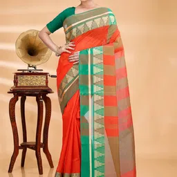SRILOK Pure Cotton Taant Saree-picture-34