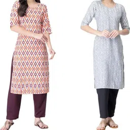 ethnic basket Cotton Embroidered Kurta-picture-27
