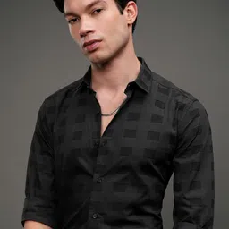 HIGHLANDER Men Slim Fit Opaque Casual Shirt-picture-20