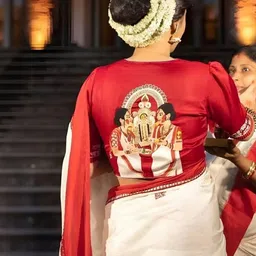 tammu designer Ethnic Motifs Silk Blend Banarasi Saree image 4