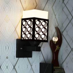 Gojeeva Black Wood Square Shaped Wall Lamp-picture-28