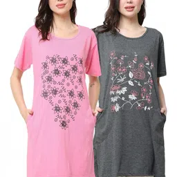 CITY CRAFT Women Floral 2 Printed Pockets 1 T-shirt-picture-32