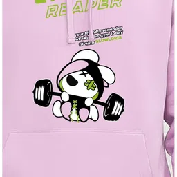 SLOWLORIS Men Printed Hooded Sweatshirt image 3