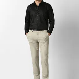 Van Heusen Men Mid-Rise Slim Fit Formal Trousers image 3