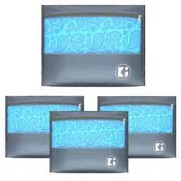 Kuber Industries Grey & Transparent 4 Pieces Water Proof Multi Utility Organisers image 1