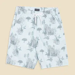 Allen Solly Junior Boys Printed Pure Cotton Mid-Rise Shorts-picture-35