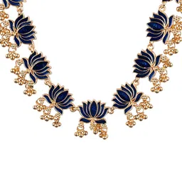 StileAdda Gold-Plated Stone-Studded & Beaded Jewellery Set image 5