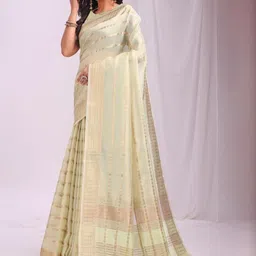 Mitera Woven Design Zari Organza Saree image 4