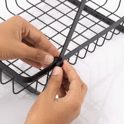 omortex 2-Tier MultiPurpose Storage Basket - Keeps fruit & Vegetable Fresh & Accessible Iron Fruit & Vegetable Basket image 5