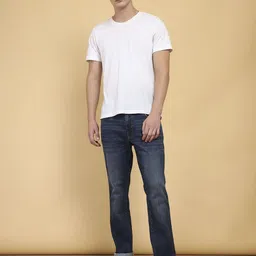 wrangler Men Regular Mid Rise Dark Blue Jeans image 5