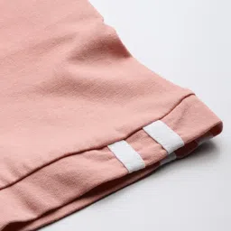 roadster Women Solid Round Neck Pure Cotton Pink T-Shirt image 2