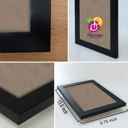 parmarprinters A4 Certificate Frames,Photo Frame For Wall Black Frame Set of 7 (Black-A4 Frame) 8.12 inch wodden image 5