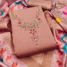MANVAA Embellished Unstitched Dress Material-image-64