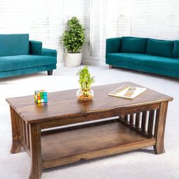 Ikiriya Coffee Brown Rectangle Wood Contemporary Coffee Table-picture-44