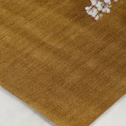 Ddecor Rugs Yellow Polyester Solid Rugs image 3