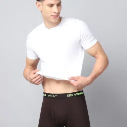 Vimal Jonney Multicolor Cotton comfort fit Trunks Pack of 5 image 4