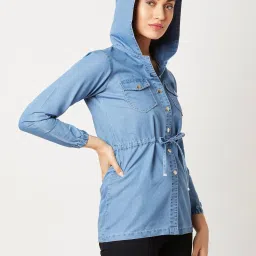 Dolce Crudo Blue Relaxed Fit Jacket image 4
