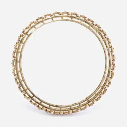 Panash Red & Gold Plated Matching Pearl Bangles Wedding Chooda Set Pack of 74 image 4