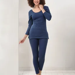 LUX Inferno Navy Plain Thermal Top image 4