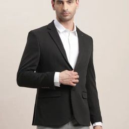Turtle Black Relaxed Fit Blazer-picture-25