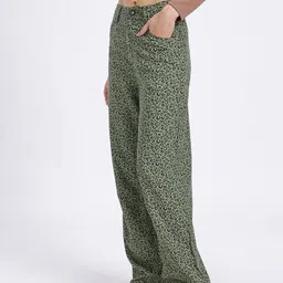 glitchez Jungle Pulse Animal Print Trousers image 3