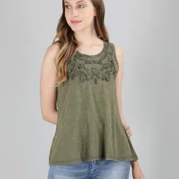 Aditi Wasan Olive Floral Print Top-picture-17