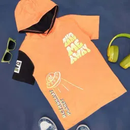 Pantaloons Junior Orange Cotton Printed T-Shirt-picture-33