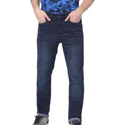 celio* Dark Indigo Slim Fit Lightly Washed Jeans-image-34